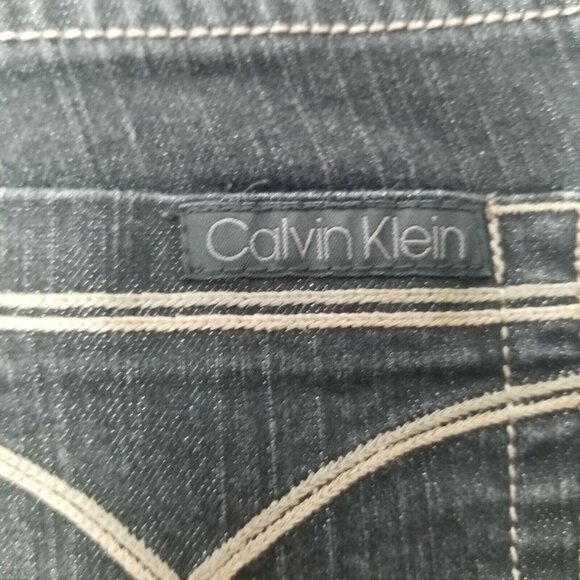 Calvin Klein Jeans women Ankle Skinny Jeans Slim Fit Zipper Fly Black 27/4 - Picture 2 of 9